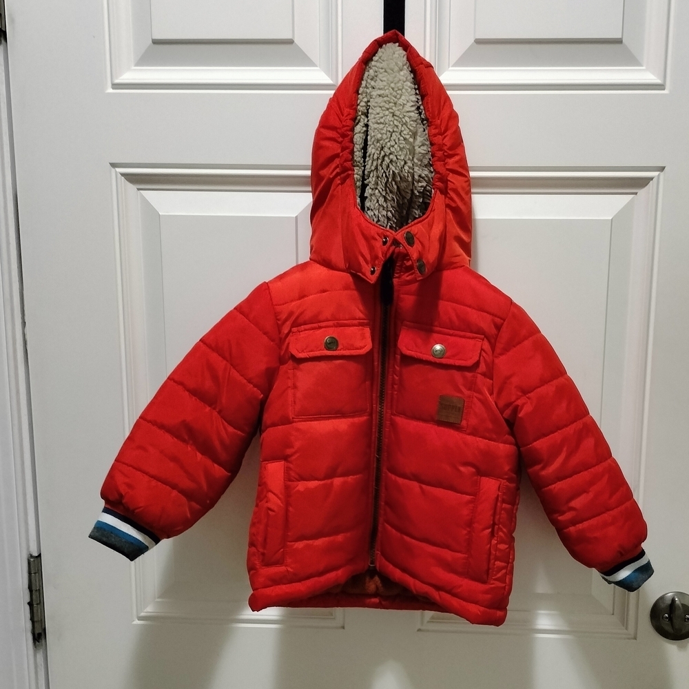 London Fog Bright Red Kids Puffer Jacket